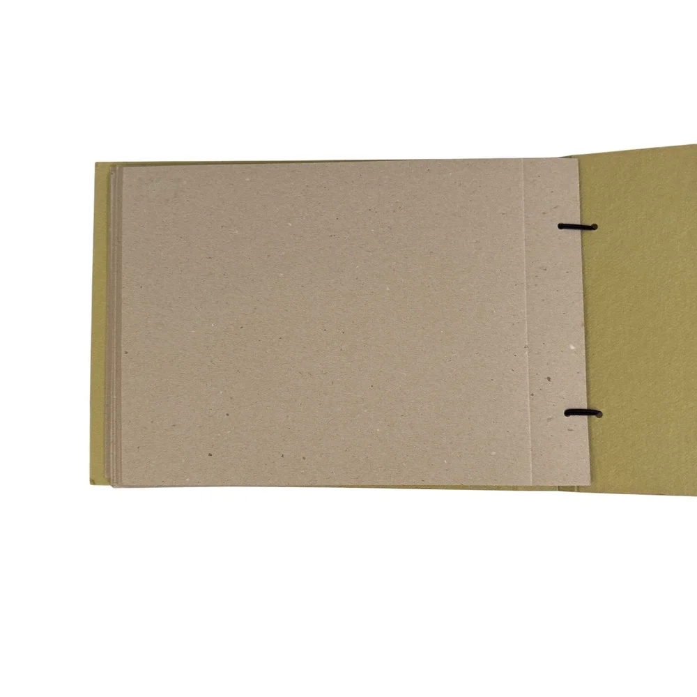 VTG Felice Botta Firenze Italy Handmade Cat Photo Album Scrapbook‎ Paper Journal